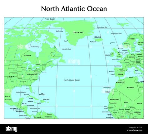 Map Of The North Atlantic