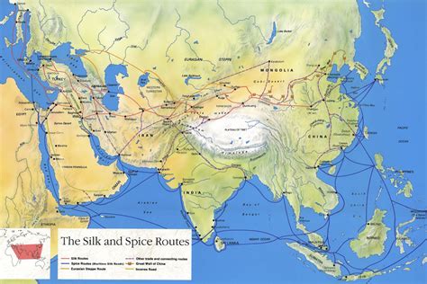 MAP Map Of The Silk Road