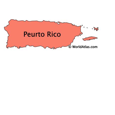 Map Of The United States And Puerto Rico