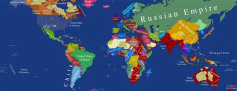 Map of the world 1900