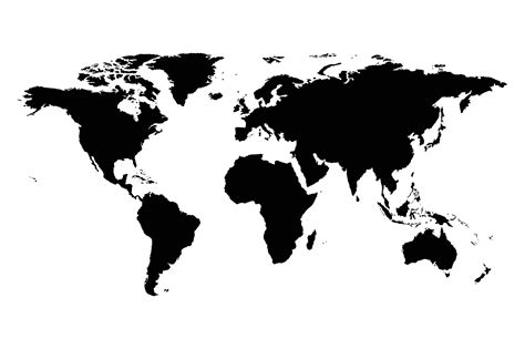Map Of The World Silhouette