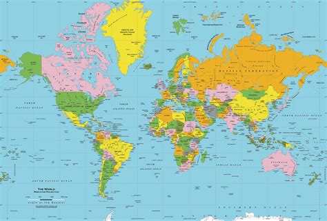 World Map with countries