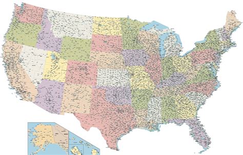 MAP Map Of Us By County