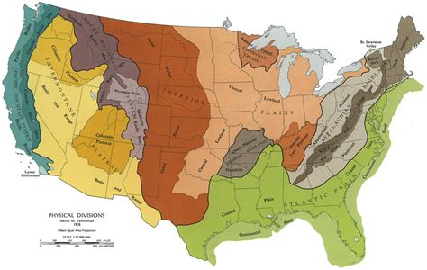 Map of US Mountain Ranges