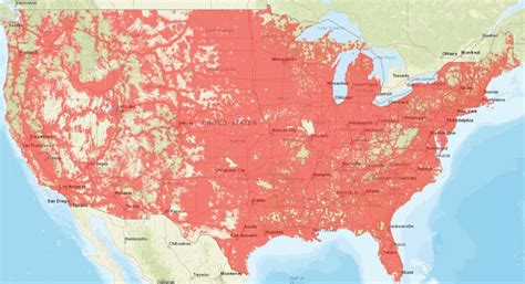 Map of Verizon Cell Phone Coverage