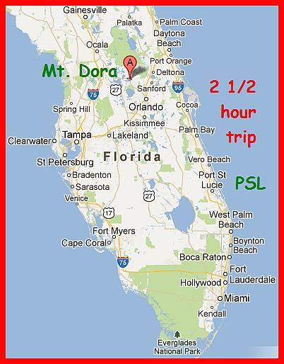 MAP Mount Dora Florida On Map