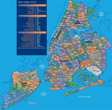 MAP New York City Neighborhoods Map