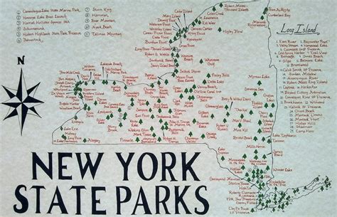 MAP New York State Park Map