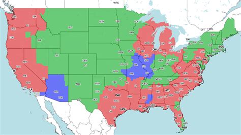 NFL Week 4 TV Map