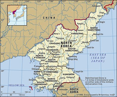 MAP North Korea On The Map