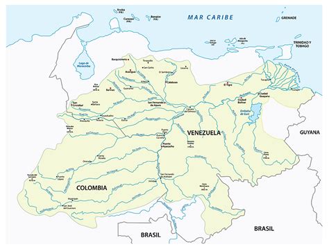 MAP Orinoco River on a map