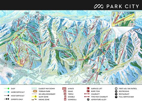 Map of Park City Resort Ski Map