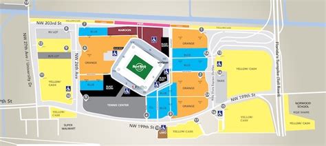 MAP Parking Map Hard Rock Stadium