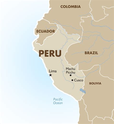 MAP Peru In South America Map