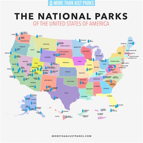 MAP Printable Map Of National Parks