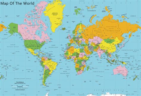MAP Printable Map Of The World Free