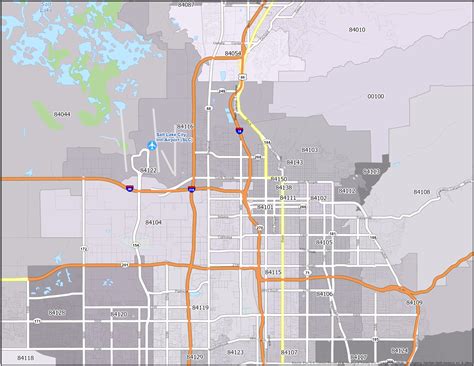 Salt Lake City Zip Code Map