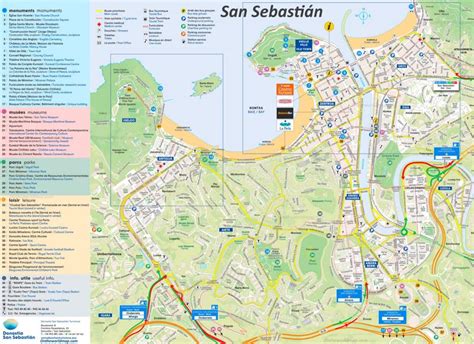 Introduction to MAP San Sebastian In Spain Map