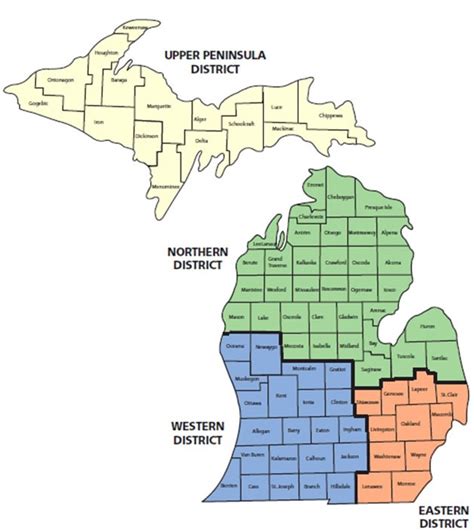 Introduction to MAP School Districts In Michigan Map