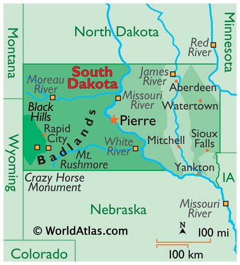 MAP Sioux Falls South Dakota Map