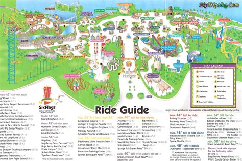 Six Flags Great Adventure map