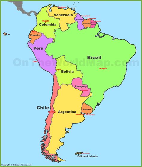 South America Map