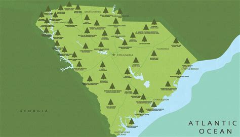 South Carolina State Parks Map