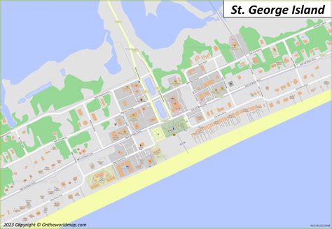 MAP St George Island On Map