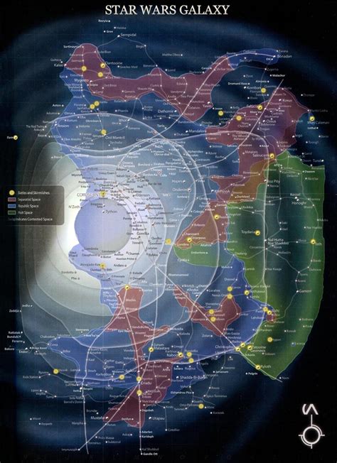 Star Wars Map Of The Galaxy