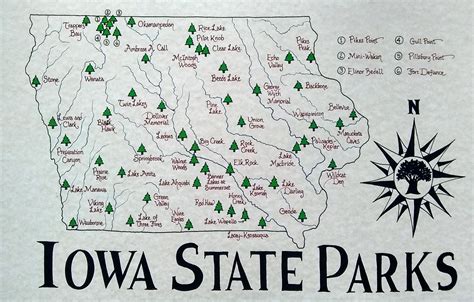 MAP State Parks In Iowa Map