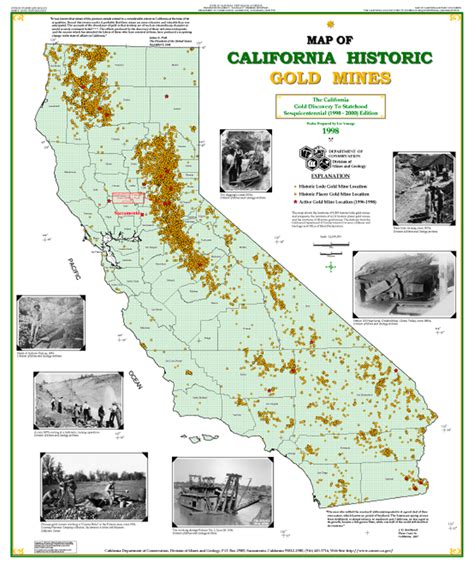 California Gold Rush Map