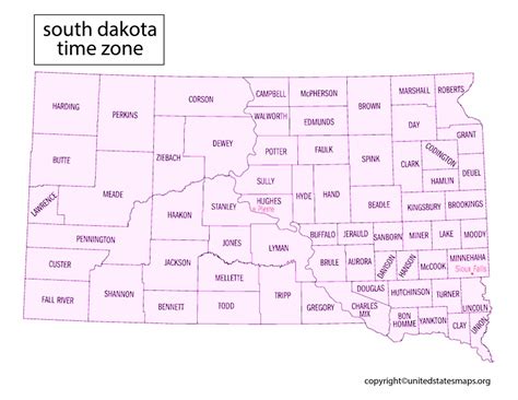 South Dakota Map