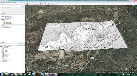 Topographic map for Google Earth
