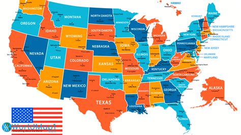 United States Map With State Names