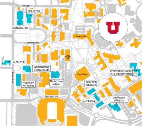 MAP University Of Utah Campus Map