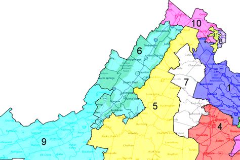 MAP Va House Of Delegates Districts Map