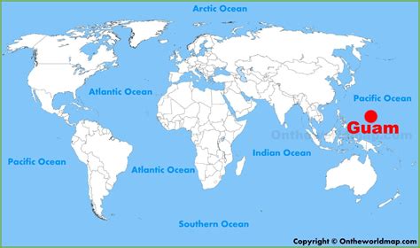 Guam location on world map