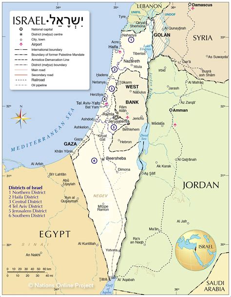 Map of Israel