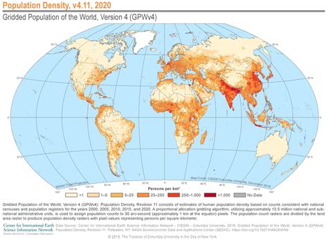 World Map By Population Density