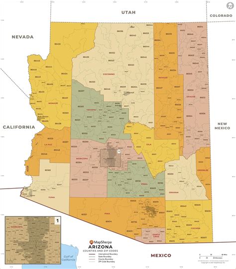 Zip Code Map Of Arizona