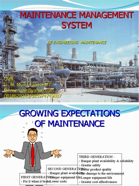 Introduction to Maintenance Management Systems