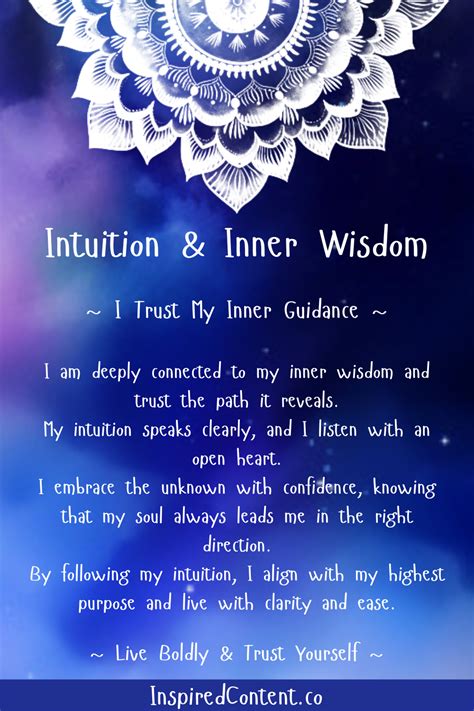Intuition and Inner Wisdom