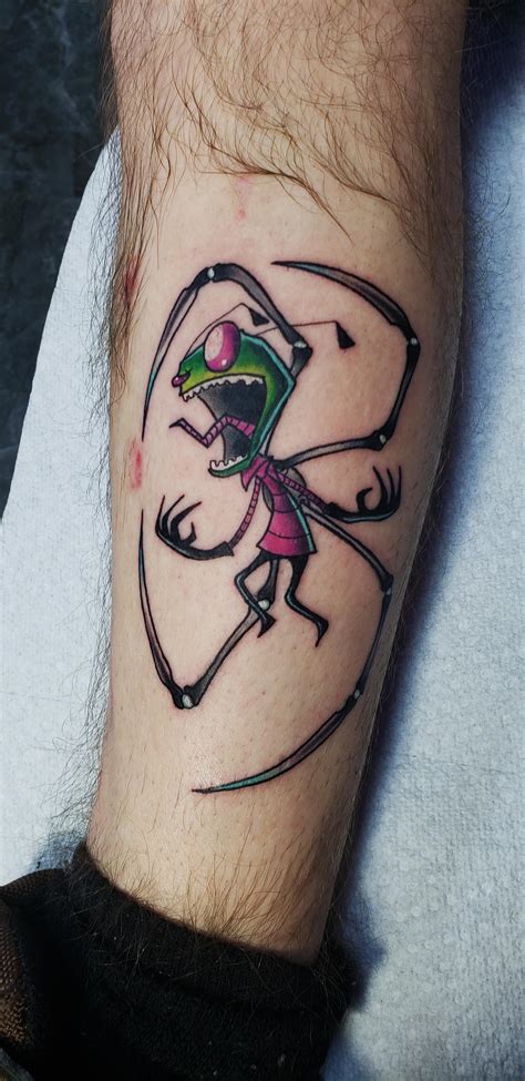 Invader Zim Watercolour Tattoo Tattoos, Color tattoo