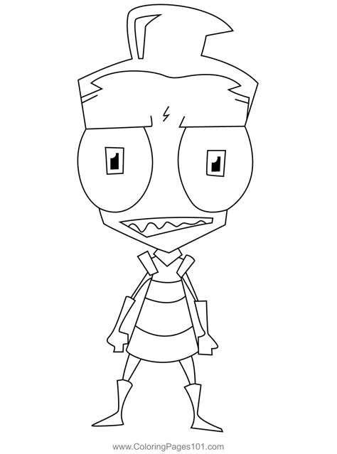 Invader Zim Coloring Page