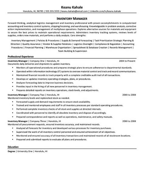 Inventory Manager Resume Best Example Production Space Saver Stock
Controller Examples Template