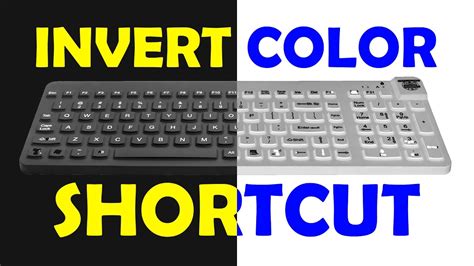 Invert Colors Using a Keyboard Shortcut