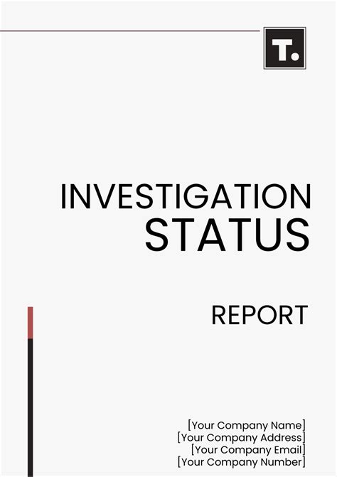 Investigation Status | Templates At Allbusinesstemplates Throughout