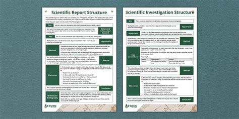Investigation Text Structure Example