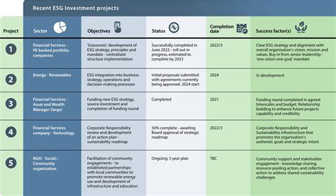 Investment Projects