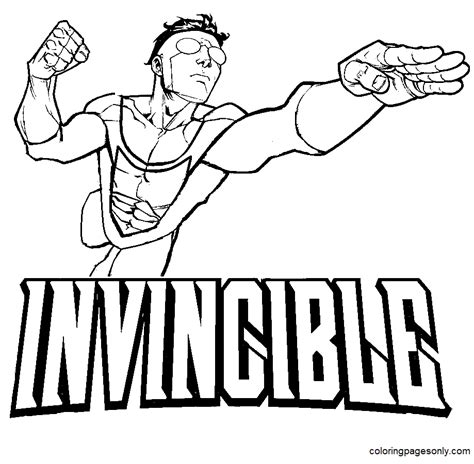 Invincible Coloring Page